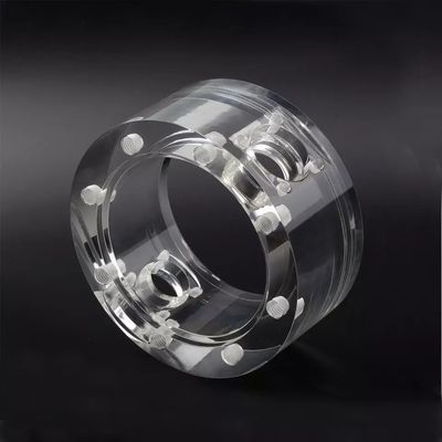 High Precision PMMA Acrylic PC Rapid Prototypes Round Ring Parts By CNC Machining